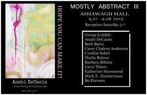 Anahi DeCanio Participates In Mostly Abstracts III
